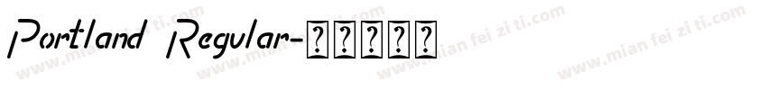 Portland Regular字体转换